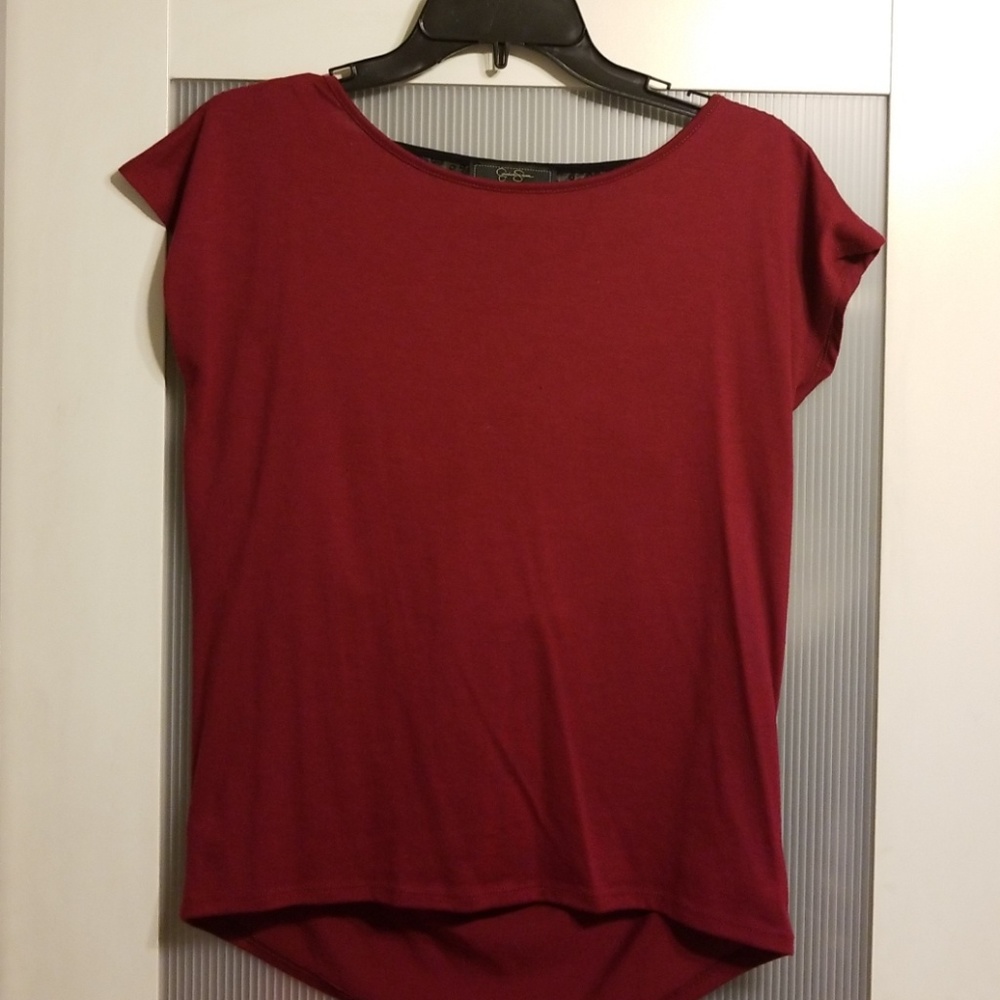 Jessica Simpson Sequin Back Shirt